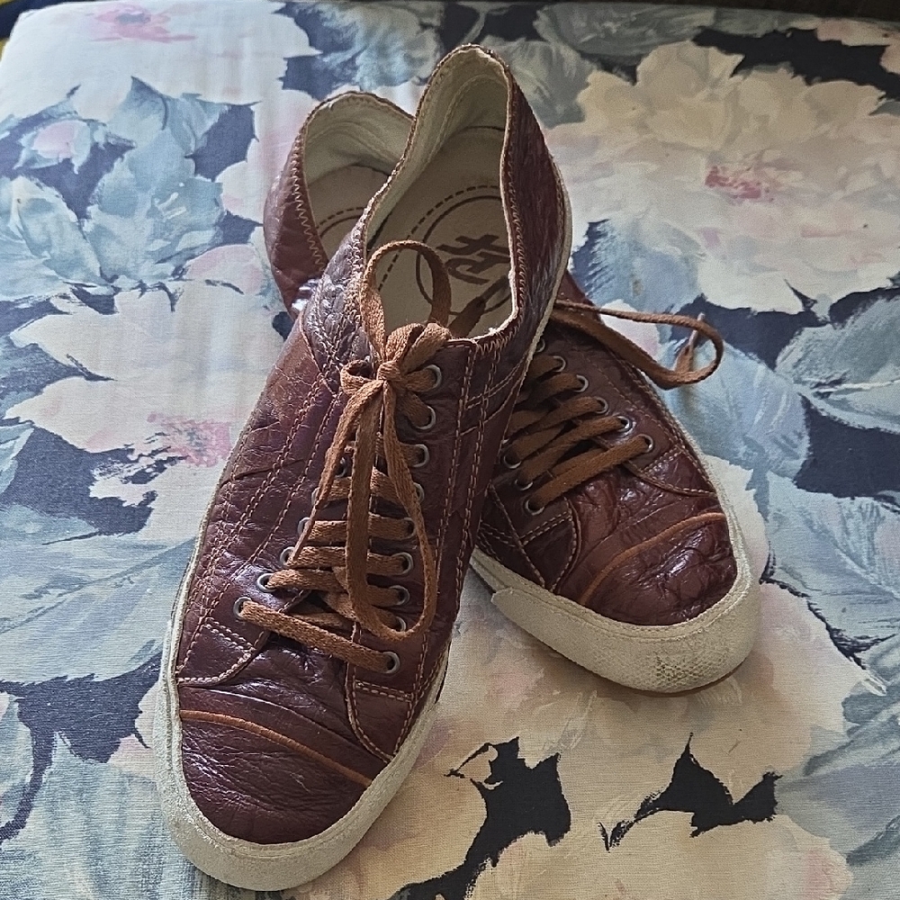 P.F. Flyers Brown Leather Low top Sneaker W11/M9.5